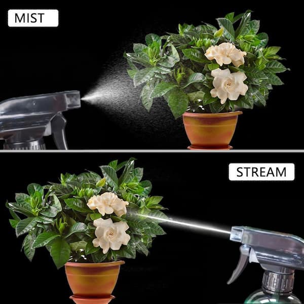 Handheld 12.8oz Cordless Adjustable Nozzle Glass Spray Bottle