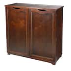 40.98 in. H x 400 in. W  Brown Wood Shoe Storage Cabinet