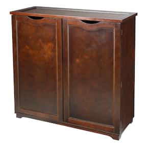 40.98 in. H x 400 in. W Brown Wood Shoe Storage Cabinet