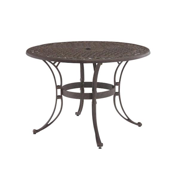 Bronze Round Patio Dining Table 5555, 32 Inch Round Dining Table