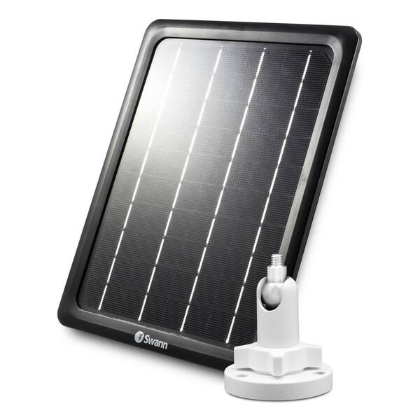 Swann Battery Powered Wireless Indoor/Outdoor Smart Surveillance Bullet Camera with Solar Panel and Mounting Stand