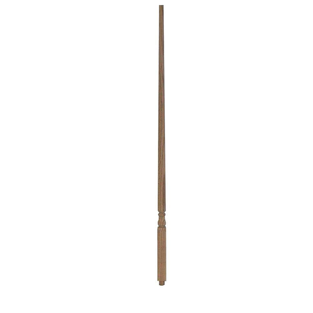 EVERMARK 36 in. x 1-1/4 in. 5015 Unfinished Red Oak Pin-Top Baluster ...