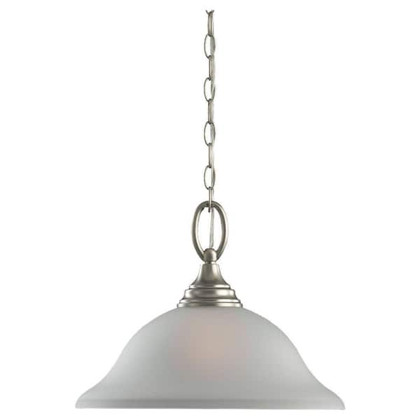 Generation Lighting Wheaton 1-Light Brushed Nickel Pendant