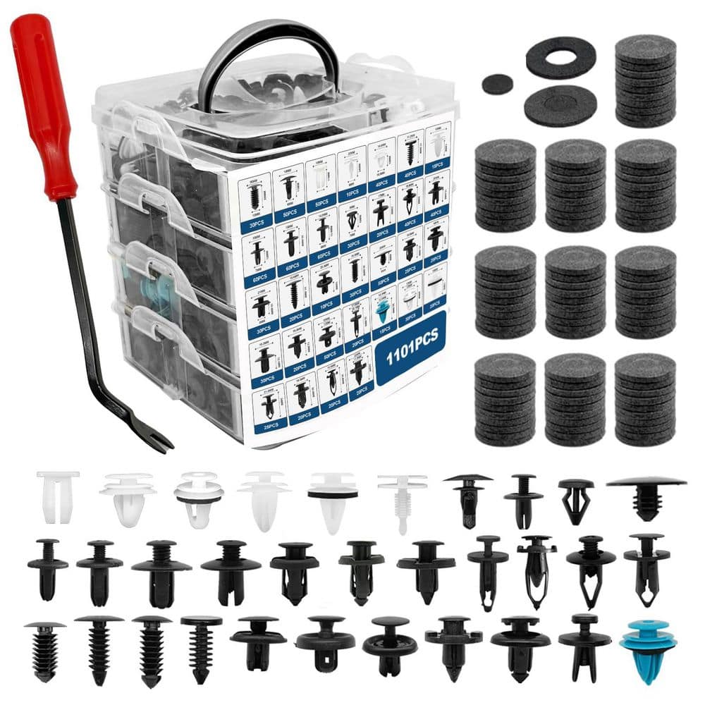 1101-Piece Car Door Trim Panel Clips Kit Auto Push Retainer Rivets Set 32 Sizes Fastener Remover Interior price history on PriceWatchPro