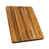 10-Piece 15.5 in. Natural Brown Small Teak Rectangular Cutting Board Set