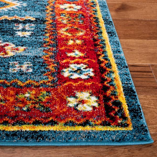 87.5×179 “Orange Flamingo” ViNTAGE RUG Retro 60's 70's. Mod Flower, Brown, Orange, Yellow, MCM