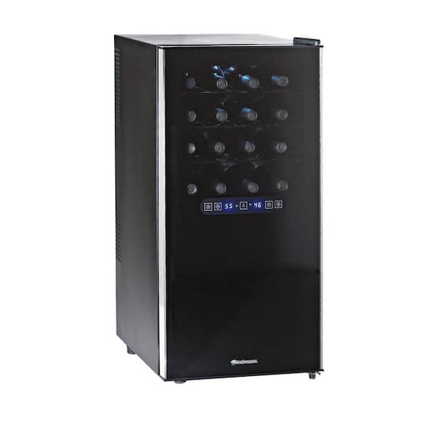 Wine Enthusiast Silent 32-Bottle Dual Zone Touchscreen Wine Cooler