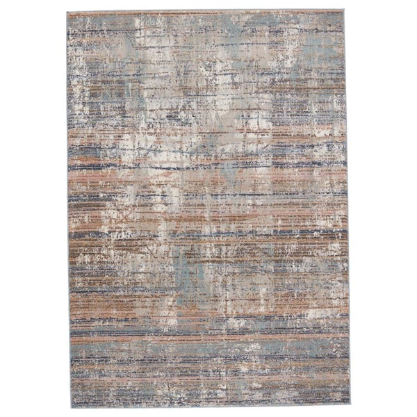 Jaipur Living Abrielle Lysandra Blue/Tan 9 ft.6 in. x 12 ft. Abstract Rectangle Area Rug