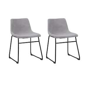 Genova Gray Upholstered Side Chair (Set of 2)