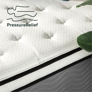 Support Plus 12 in. Extra Firm Euro Top Twin Pocket Spring Hybrid Mattress
