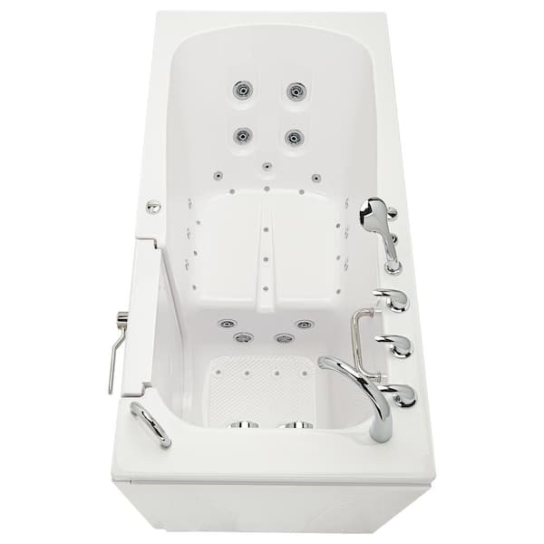 Ella Big4One 66 in. Whirlpool and Air Bath Walk-In Bathtub in