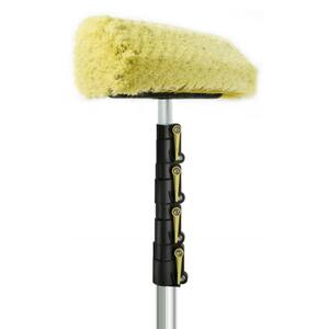 6 ft. to 24 ft. Soft Bristle Car Wash Brush and Extension Pole with 11 in. Automotive Care Brush with 24 ft. Handle