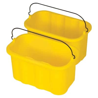 Only Hangers 8 in. D x 15.5 in. x 11.5 in. Yellow Plastic Storage Baskets  Set 9013 - The Home Depot