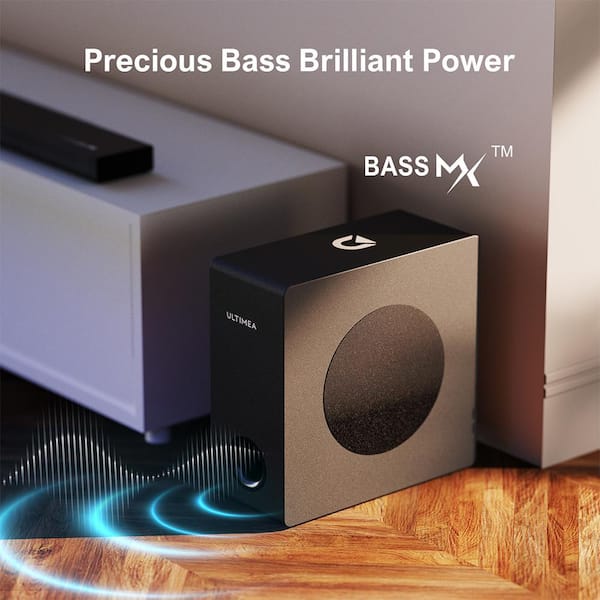 ULTIMEA Dolby Atmos Sound Bar for TV, Peak Power 190W, 3D Surround