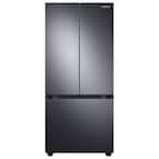 22 cu. ft. 3-Door French Door Smart Refrigerator in Fingerprint Resistant Black Stainless Steel
