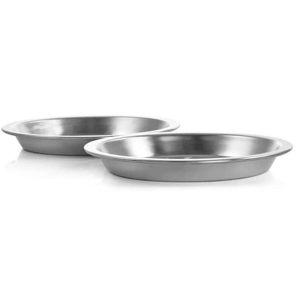 MARTHA STEWART 2-Piece Aluminum 9 in. Pie Pan Set in Silver 985118756M -  The Home Depot