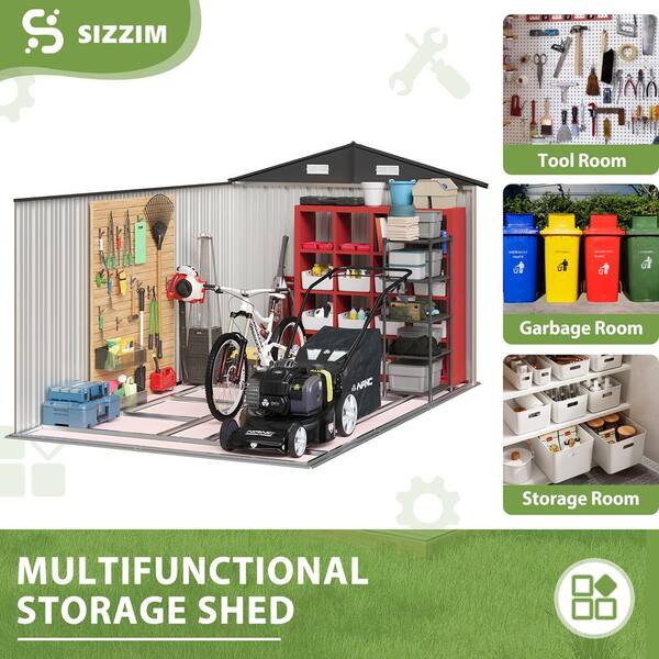 NEIGHBORHOOD PROPERTY OF SRL マット Angel Sar 6 ft. x 8.2 ft. Black Waterproof Outdoor Storage