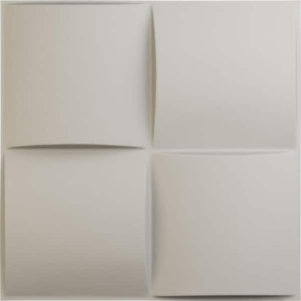 Ekena Millwork 19 5/8 in. x 19 5/8 in. Smith EnduraWall Decorative 3D Wall Panel, Satin Blossom White (12-Pack for 32.04 Sq. Ft.)