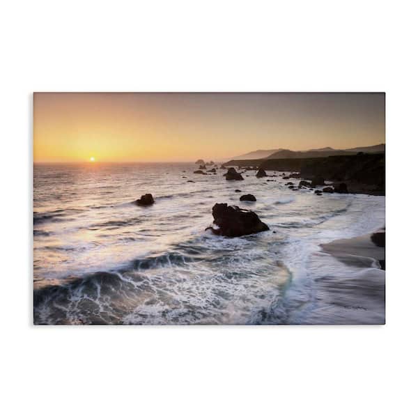 Stupell Industries Sonoma Coast Sunset by Alan Majchrowicz Unframed Coastal Graphic Art Print 16 in. x 24 in.