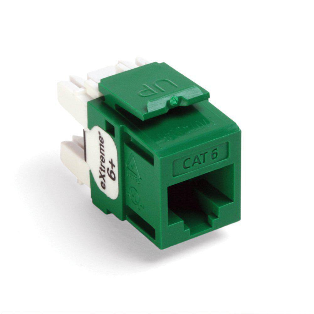 UPC 078477144671 product image for Leviton QuickPort Extreme CAT 6 T568A/B Wiring Connector, Green | upcitemdb.com