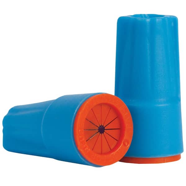 Orange and Blue Cushion Grip Wire Connectors (100-Pack)