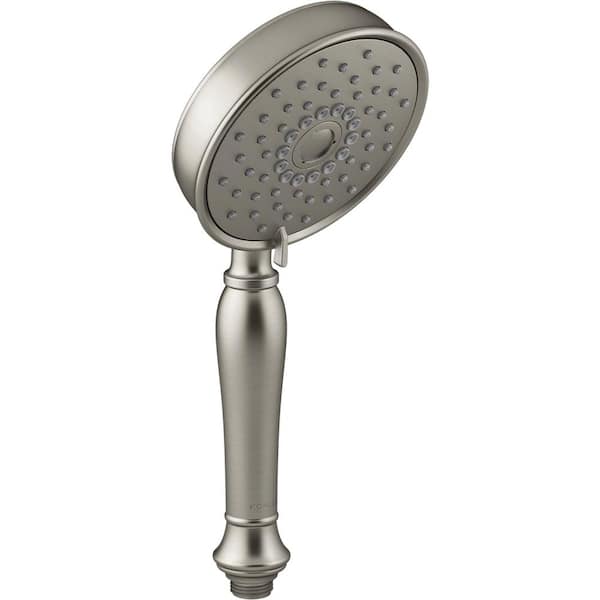 KOHLER Bancroft 3-Spray 5.2 in. Triple Wall Mount Handheld Shower Head in Vibrant Brushed Nickel