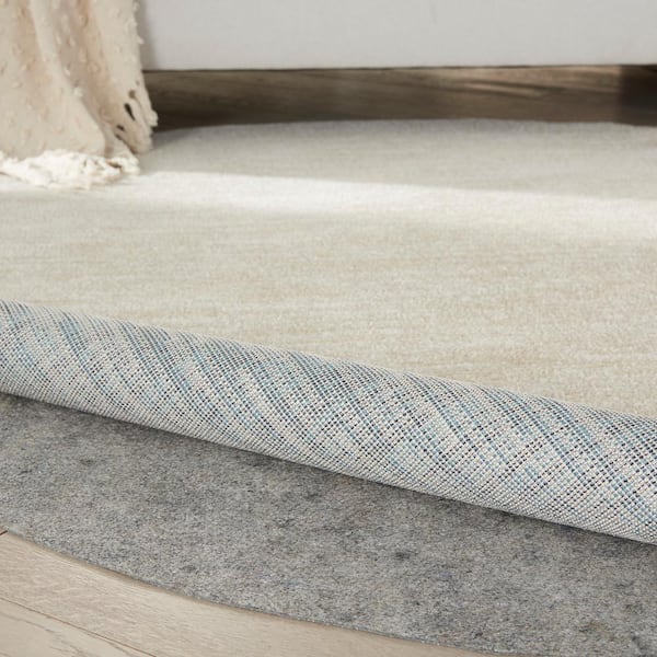 RugLoc Basic 5 ft. x 5 ft. Round Non-Slip Dual Surface Rug Pad