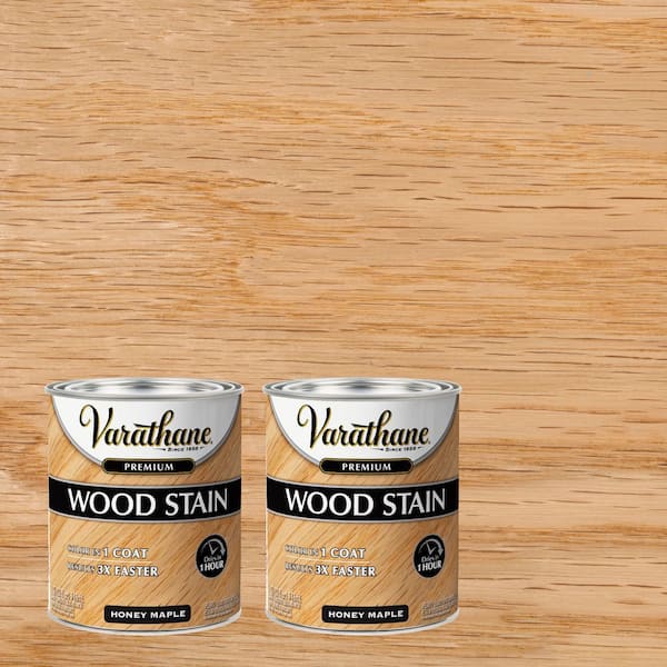 1 qt. Honey Maple Premium Fast Dry Interior Wood Stain (2-Pack)