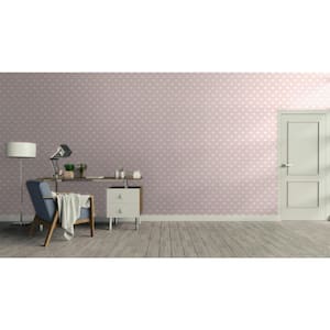 Little Explorers 2 Pink Classic Clouds Matte Finish Non-Pasted Non-Woven Wallpaper Roll