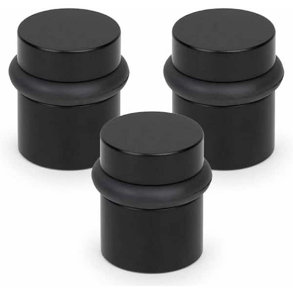 Floor Door Stopper - Quickly Installed Wall Protector from Door Knobs - Mounting Hardware Included - Round Shape