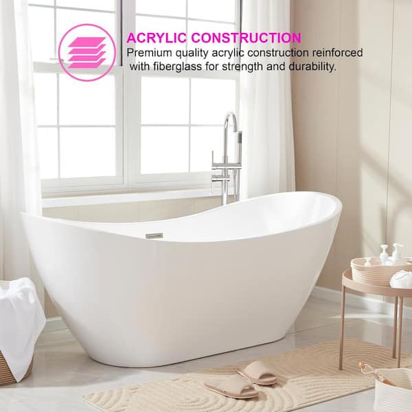 Aubrey 67 x 31.5 Air Jet Freestanding Bathtub – Vinnova Design