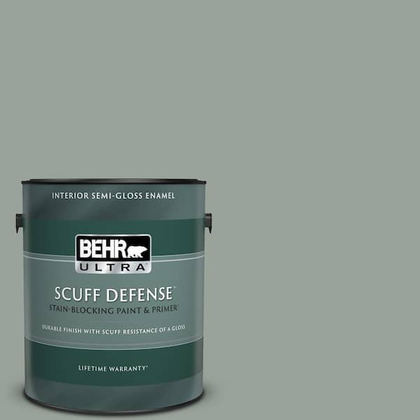 BEHR ULTRA 1 gal. #N410-4 Natures Gift Extra Durable Semi-Gloss Enamel Interior Paint & Primer