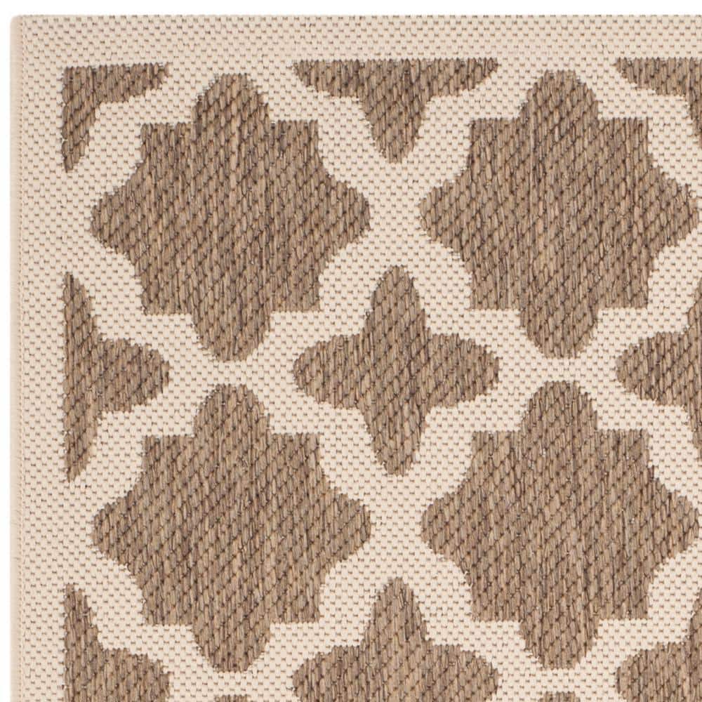 Reversible Black Synthetic 5' x 7' Easy-Care Area Rug