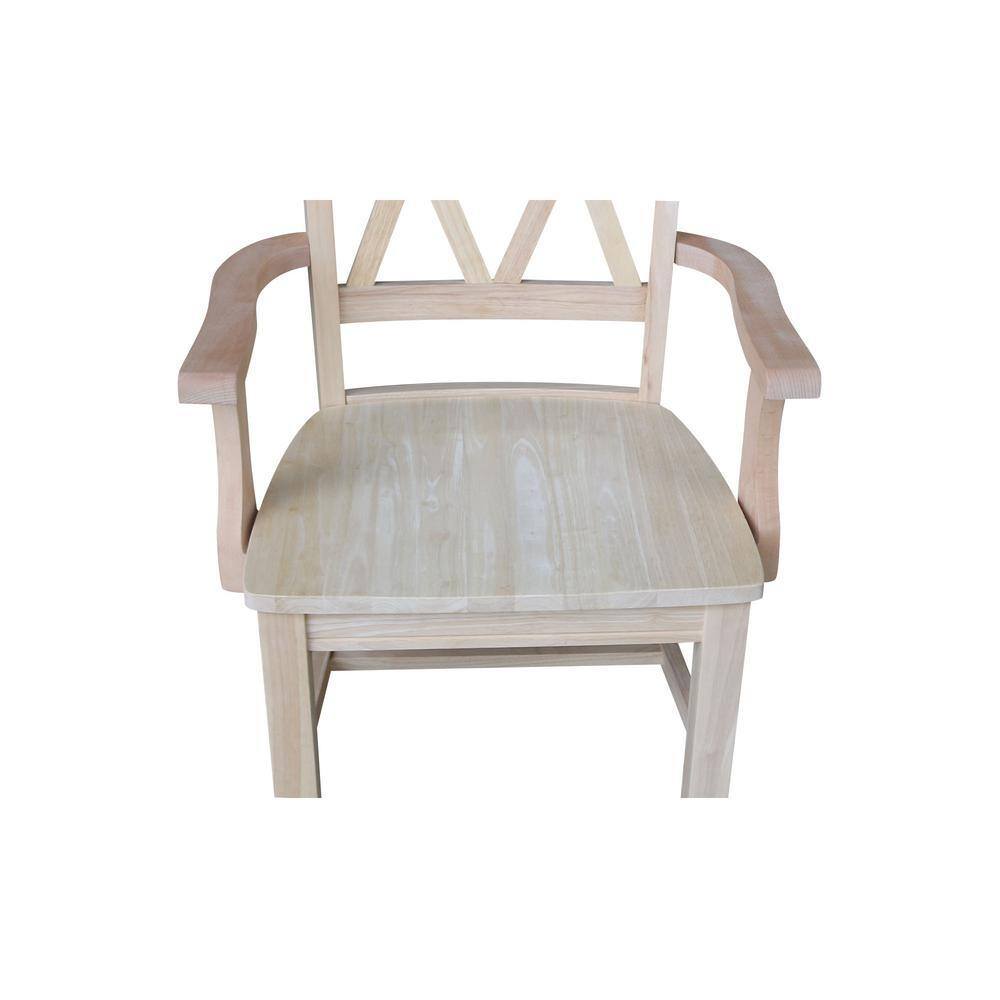 Chiavari High Cross Back Side Chair in Classic Brown Wood