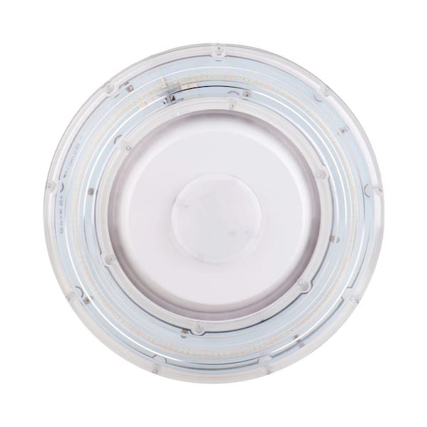 Euri Lighting 400-Watt Equivalent Integrated LED White Canopy Light, 5000K