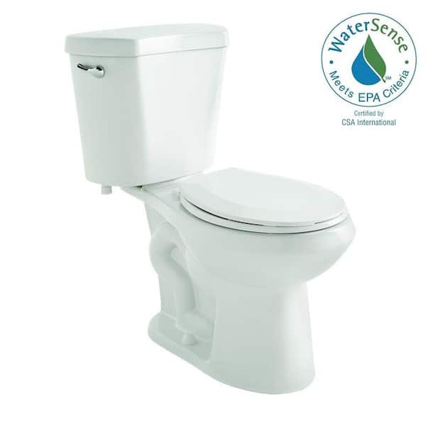 Glacier Bay 2-piece 1.28 GPF Single Flush Elongated Toilet in White