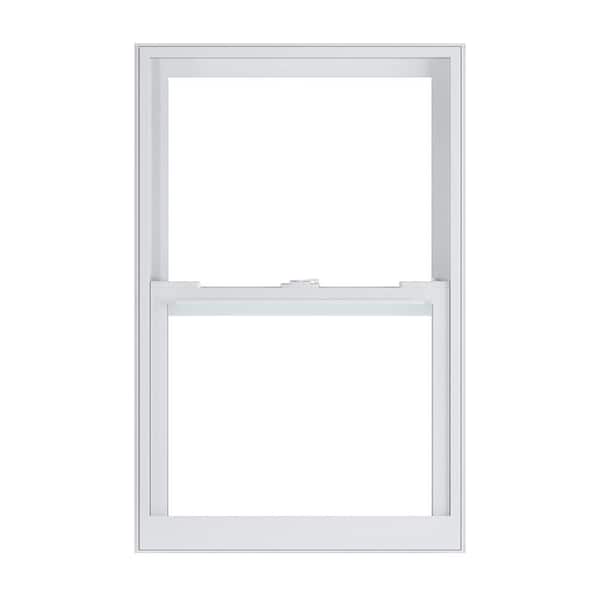 American Craftsman 24 in. x 37.375 in. 70 Series White Single Hung Low-E Argon SC Glass Vinyl Impact FL Flange Window, Screen Incl