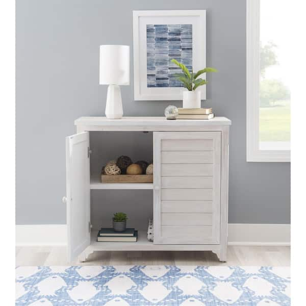 Homfa White Storage Cabinet with 4 Drawers & 1 Door, 43.3'' Wide Chest Sideboard Buffet for Dining Room, Kitchen, Bedroom