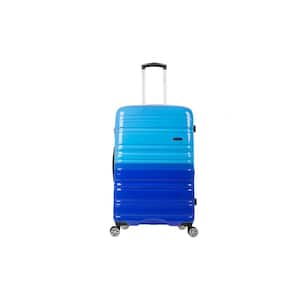 2Tone Blue 20 in. Expandable Hardside Spinner Carry on Suitcase