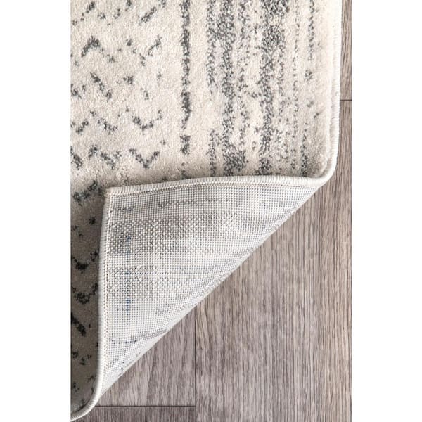 Nova Stripes Gray 10 ft. x 13 ft. Area Rug
