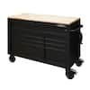 Husky 52 in. W x 25 in. D Heavy Duty 9-Drawer Mobile Workbench Cabinet ...