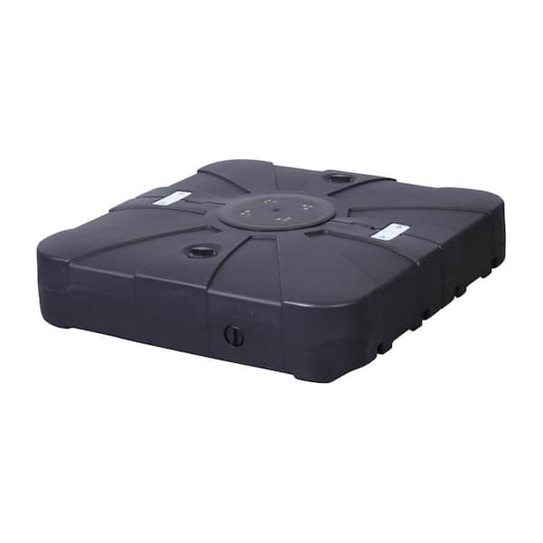 Carnegy Avenue 31 lbs. Metal Patio Umbrella Base in Black