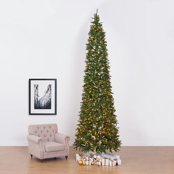 30 Pre-lit Decorative Collection Artificial Christmas White Pine