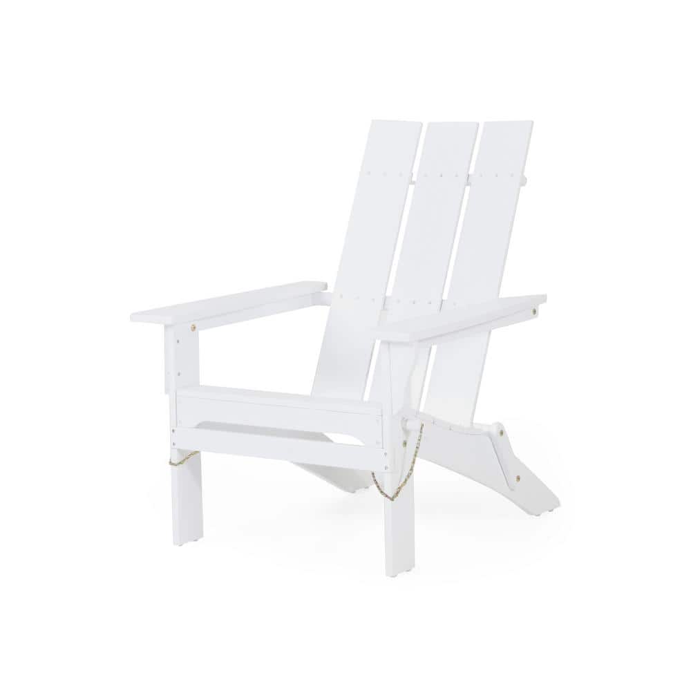 Eliphaz White Folding Wood Outdoor Patio Adirondack Chair price history on PriceWatchPro