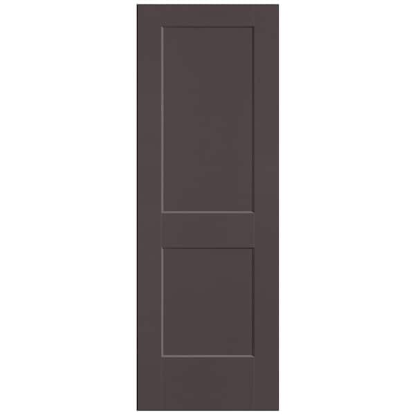 Masonite 28 in. x 80 in. 2-Panel Logan Single Bore Hollow Core Willow Wood Molded Composite Interior Door Slab