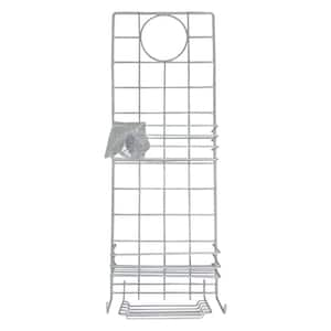 Shower Caddy in White-Coated Steel