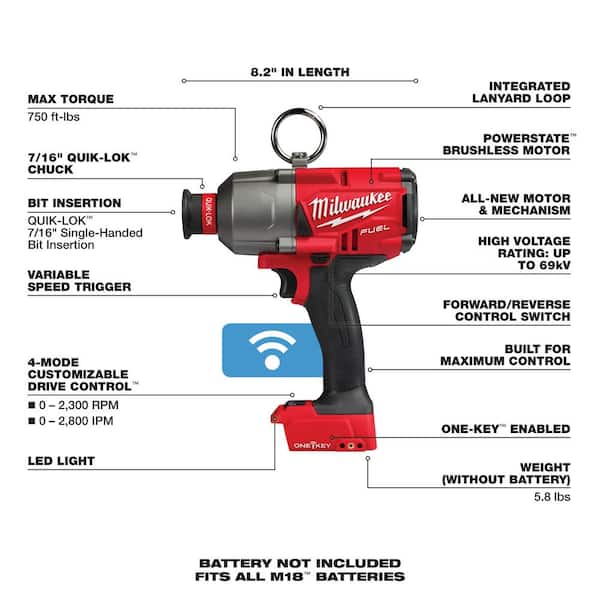 Milwaukee 2665-20 M18 7/16" Hex Impact Wrench Bare Tool IN STOCK