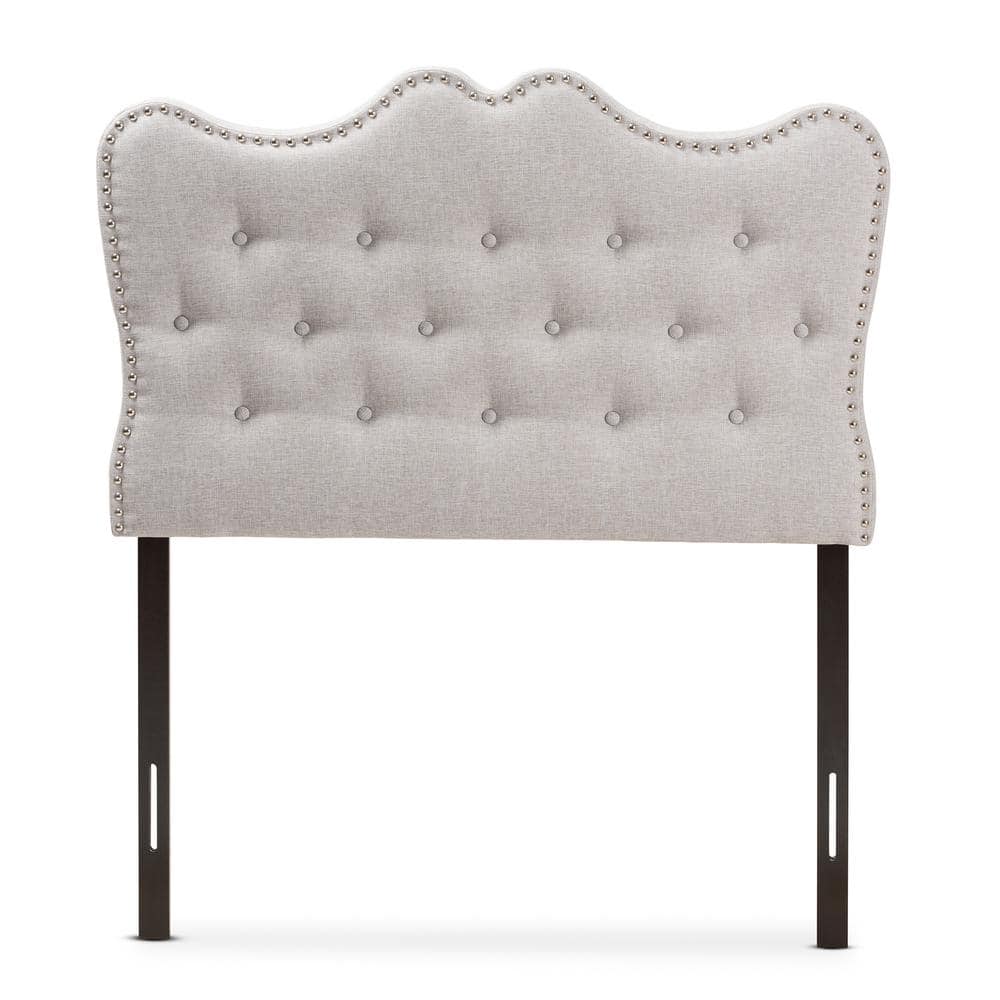 Baxton Studio Emma Beige Twin Headboard 28862 7769 HD The Home Depot