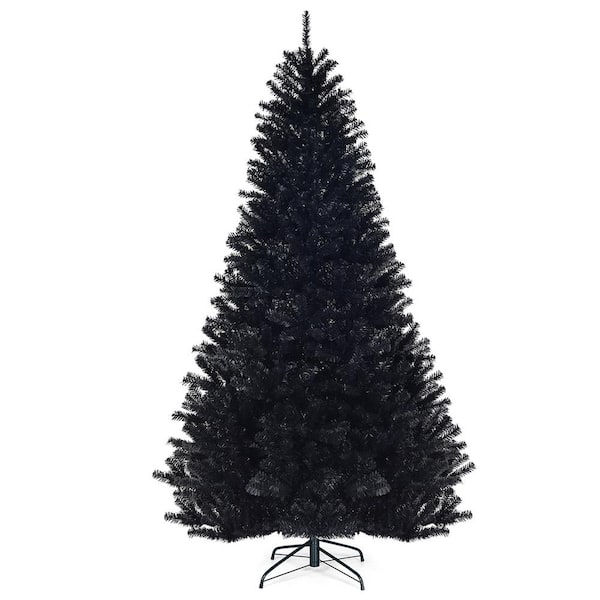 Costway 7.5 ft. Unlit Artificial Halloween Christmas Tree with 1258 Tips
