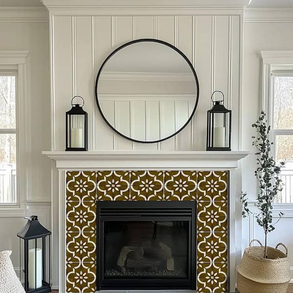 Medium Brown R130 5 in. x 5 in. Vinyl Peel and Stick Tile (24-Tiles, 4.17 sq. ft. /Pack)